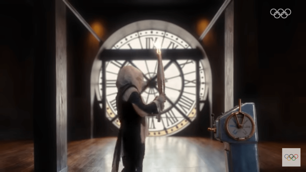 An Interpretation of the Oarsman/Torchbearer of the 2024 Paris Olympic&nbsp;Ceremonies